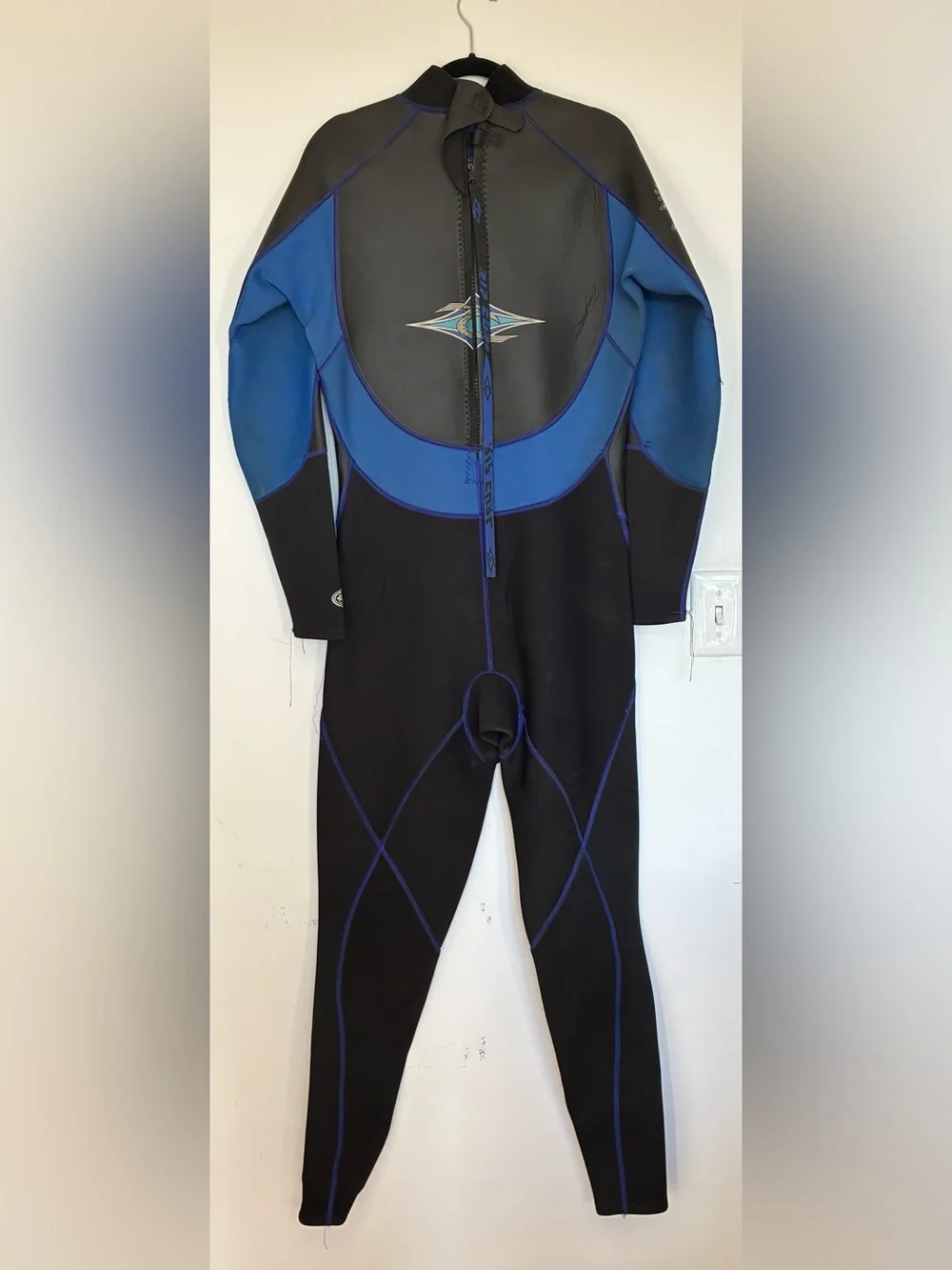 Rip Curl Men's Black & Blue Full Wetsuit 3/2 size XXL Surf Dive suit